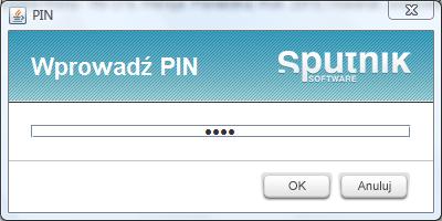 PIN do certyfikatu i zaakceptować klawiszem OK (rys. 58).
