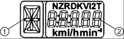 Rys. 10b Wyświetlacz ciekłokrystaliczny na panelu wskaźników II.