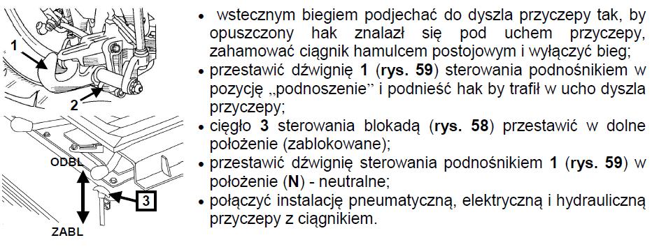 DOLNY ZACZEP TRANSPORTOWY STEROWANY PODNOŚNIKIEM CIĄGNIKÓW BELARUS 820 / 820.