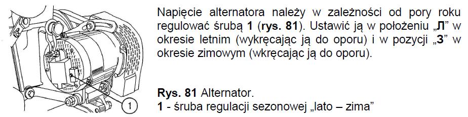 INSTALACJA ELEKTRYCZNA MTZ BELARUS TRAKTOR SP. Z O.O. - Do masy ciągnika połączony jest biegun ujemny ( - ).