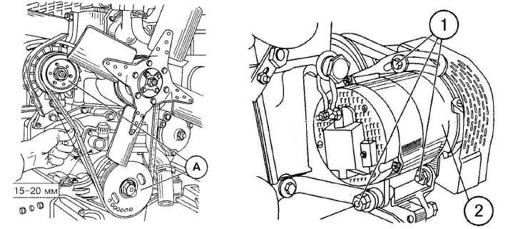 11. Napięcie paska klinowego napędu wentylatora i alternatora. MTZ BELARUS TRAKTOR