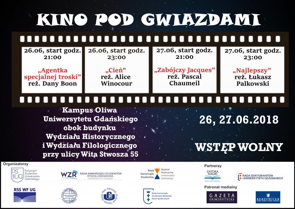 KINO POD GWIAZDAMI Masz ochotę obejrzeć dobry film w letniej aurze poza duszną kinową salą?