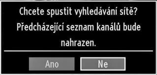Jemné analogové ladění Zvolte Jemné analogové ladění z Instalačního menu tlačítkem nebo a OK tlačítkem. Zobrazí se obrazovka analogového jemného ladění.