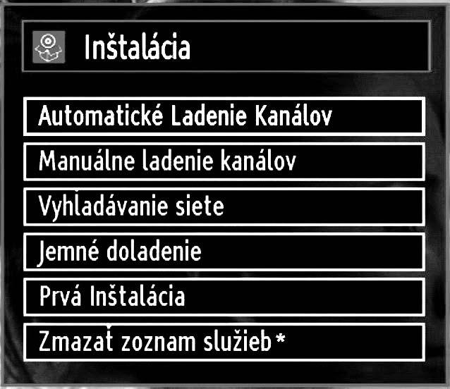 Zvolenie možnosti Áno alebo Nie vykonáte zvýraznením položky tlačidlom alebo a následne stlačením tlačidla OK.