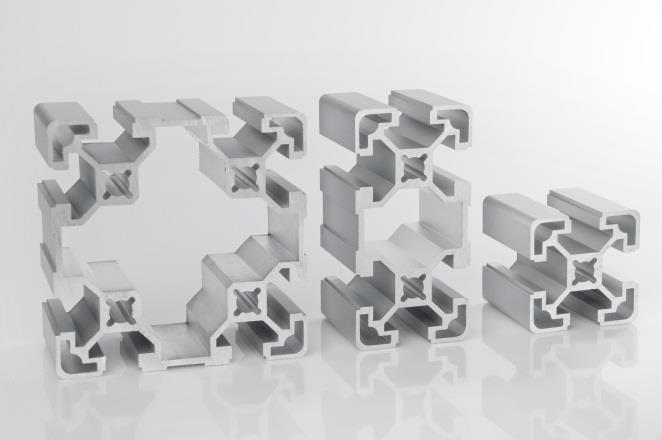 rynku. ALUTEC KK Profile z modułu 45 z rowkiem 10 Nowe profile systemu Alutec.