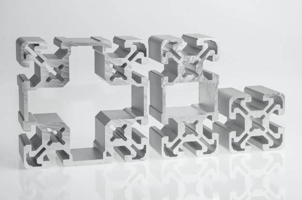 rynku. ALUTEC KK Profile z modułu 50 z rowkiem 10 Nowe profile systemu Alutec.