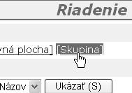 FUNKCIA SIEŤOVÉHO SKENERA Ukladanie skupín (Skenovať do emailu) Ak využívate funkciu Skenovať do emailu, môžete poslať naskenovaný obraz do viacerých cieľov naraz.
