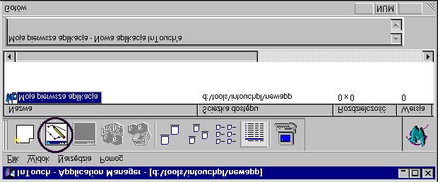 W tym oknie należy podać katalog, w którym będzie znajdować się nowa aplikacja. Domyślnie InTouch podaje nazwę NewApp, można wpisać dowolną nazwę, po której będziemy rozpoznawać aplikację.