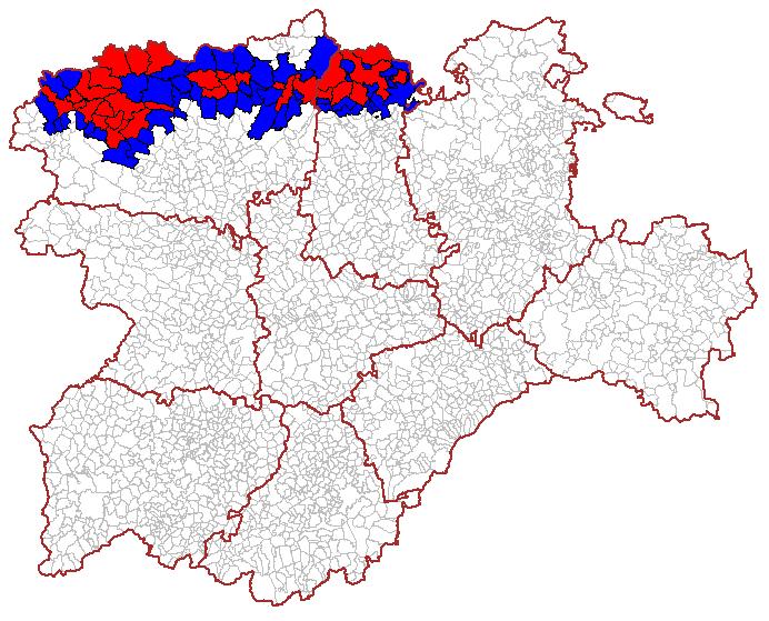 Regiony wydobycia węgla Regiony wysoce zależne od węgla Regiony średnio zależne od węgla 19. Omawiany region górniczy zamieszkuje 111 342 mieszkańców na obszarze około 8 696 km 2.