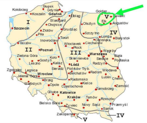 Lokalizacja i dane klimatyczne Dom znajduje się w najzimniejszej części kraju V strefa klimatyczna, dla której przyjmuje się obliczeniową temperaturę zewnętrzną: -24 C.
