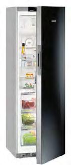 ): 185 / 60 / 68,5 ¹ Klasa efektywności energetycznej: K ¹ Zużycie energii w ciągu 365 dni / 24 h: 128 / 0,350 kwh ¹ Całkowita pojemność netto: 338 l (Chłodziarka: 314 l / w tym szuflady BioFresh: