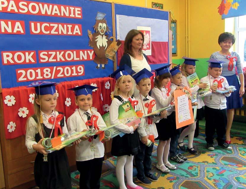 ZE SZKÓŁ Głos Raciąża nr 11/2018 11 Gralewo Pierwszoklasiści przygotowali pod okiem swojej wychowawczyni Lilli Biegaj program artystyczny, w którym zaprezentowali swoje umiejętności wokalne i