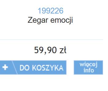 Budowanie poczucia własnej wartości, panowanie nad emocjami Zegar uwzględnia osiem