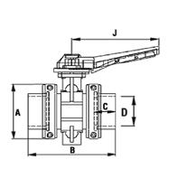 143 270 6 SYSTEM PVC-U Zawór klapowy Netvitc FNV KW x KW D SYMBOL A B C J PN 63 1070443 138 218 42 235 10 75 1070444 138 192 44 235 10 90 1070445 164 235 51 235 10 110 1070446 188