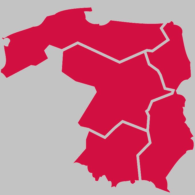 Makroregiony zarządzane przez TISE I (woj. kujawsko-pomorskie, łódzkie, mazowieckie) / Centralny II (woj. lubelskie, podlaskie, podkarpackie) / Wschodni IV (woj.