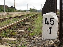 Linia kolejowa Ma swój własny: kilometraż, numer oraz nazwę np.