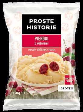 PIEROGI NA SŁODKO Pierogi z truskawkami Pierogi na słodko PROSTE HISTORIE to połączenie delikatnego i subtelnego ciasta z pysznym, słodkim nadzieniem.