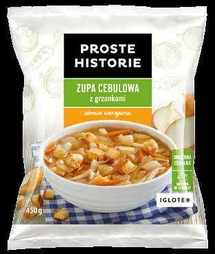 ZUPY Zupy PROSTE HISTORIE to bogata oferta pysznych i apetycznych kompozycji naturalnych warzyw.