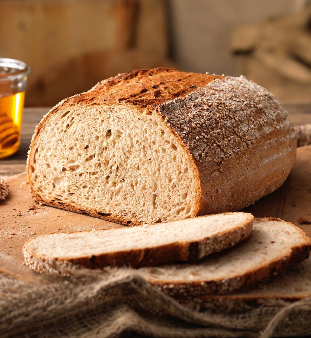 Chleb codzienny Receptura na 53 szt. po 400 g Krusta orkiszowa, pełnoziarnista Receptura na 37 szt.