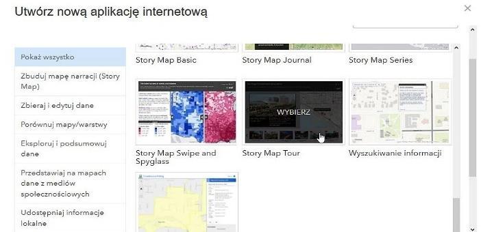 Krakowskie kopce online pojedynczy symbol ). Następnie wybrano mapę bazową w tym przypadku była to mapa zobrazowanie (ryc.