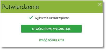 Użytkownik ma także możliwość poprawy danych wydarzenia po wybraniu przycisku dostępnego w nagłówku formularza, który przenosi użytkownika do poprzedniego ekranu.
