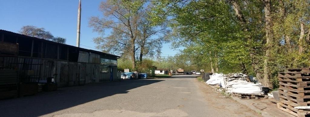 Opis przedmiotu najmu: Wiata stalowa obudowana na planie sytuacyjnym zaznaczona lit.
