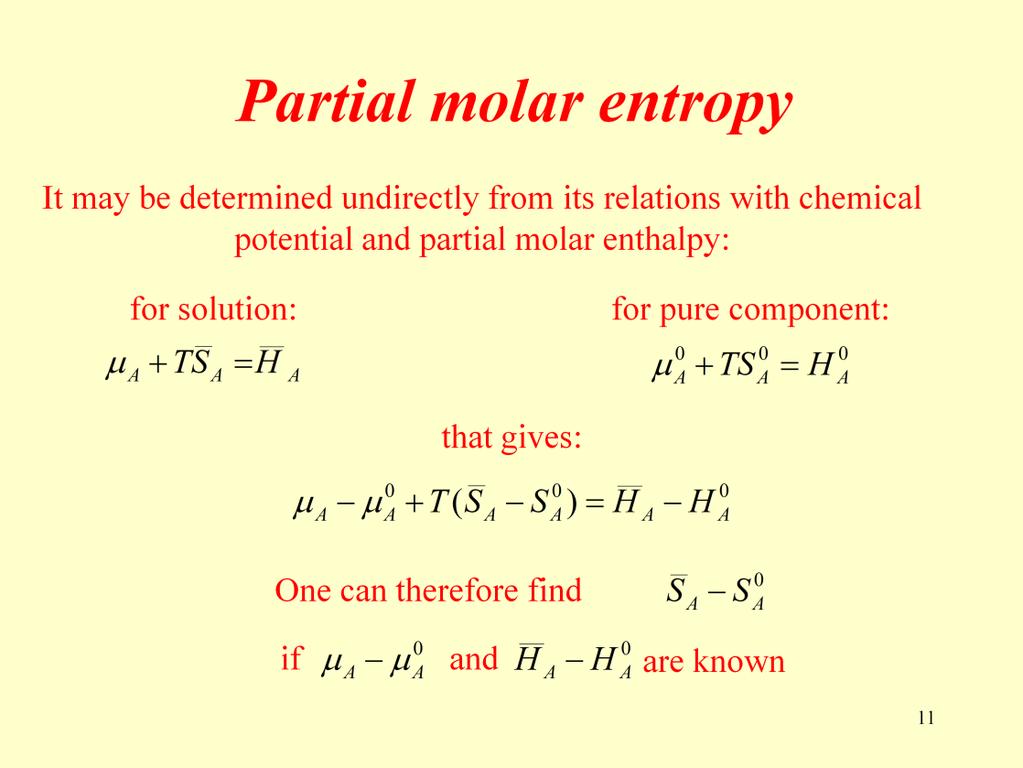 A possibility exists to find absolute values of partial molar