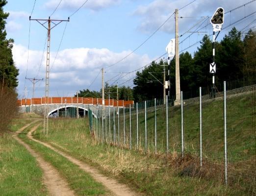 Budowa przejść dużych dla zwierząt wiąże się z grodzeniem linii kolejowej, na dużym odcinku Przejście dla zwierząt Wygrodzenie Konieczność dostosowania długości wygrodzenia