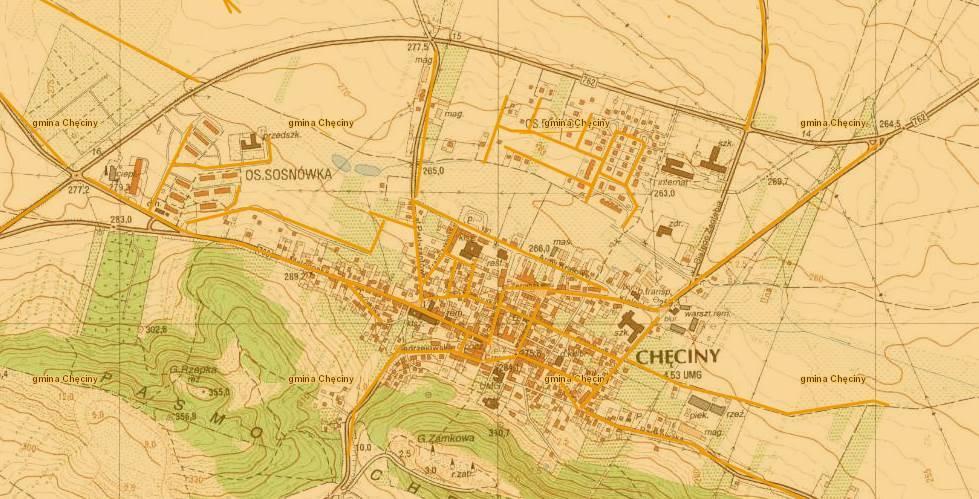 Mapa 11 Ulice uwzględnione na obszarze rewitalizacji Źródło: