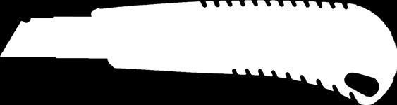 0300 1 mm / GR-99 7 części Nóż biurowy Tiger - ergonomicznie profilowana obudowa z tworzywa - elementy gumowe zapobiegają ślizganiu się noża w dłoni - łamane wymienne ostrze wykonane ze stali