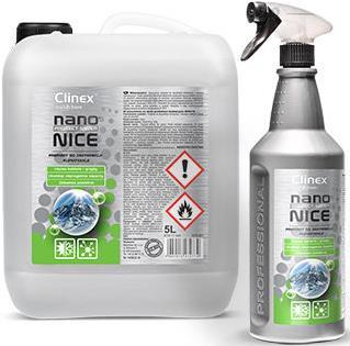 CLINEX NANO PROTECT SILVER ODOUR KILLER GREEN TEA Kod: 77-351 (1 L) nowoczesny preparat do neutralizacji zapachów, nie pozostawiający plam usuwa przykre zapachy pochodzenia organicznego przez ich