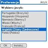Kompatybilność Program Menedżer Języków jest dystrybuowany wraz z pakietem językowym przeznaczonym dla wybranego modelu palmtopa.