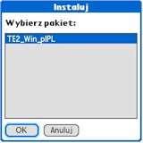 Próba instalacji pakietu na nieodpowiednim modelu palmtopa może doprowadzić do uszkodzenia systemu operacyjnego, a w konsekwencji do konieczności wykonania "twardego" resetu i utraty wszystkich