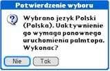 Inicjowanie języka Po aktywacji języka, gdy bieżącym językiem systemu operacyjnego jest język polski, można wykonać opcjonalną procedurę Inicjowanie języka dostępną w menu Opcje.
