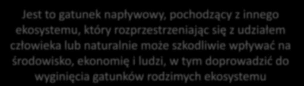 wyginięcia gatunków rodzimych ekosystemu Są jednym z najpoważniejszych zagrożeń bioróżnorodności Ich liczba