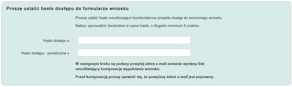 znaków, musi zawierać wielkie i małe litery oraz cyfry lub znaki specjalne.