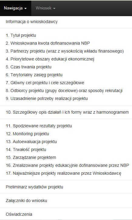 Ze względów bezpieczeństwa sesja wygasa po 20 minutach bezczynności (niekorzystania z formularza), a na 5 minut przed jej wygaśnięciem pojawia się odpowiedni komunikat.