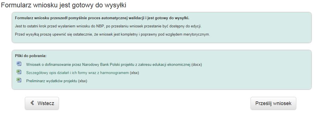 Korzystanie z elektronicznego formularza wniosku W przypadku, gdy formularz zawiera
