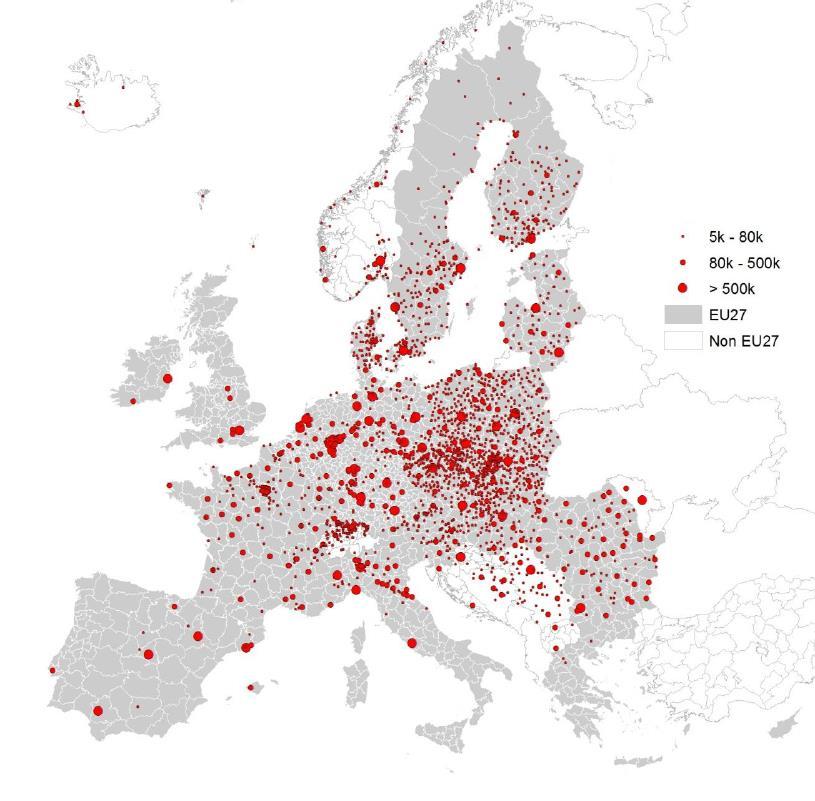 6 Ciepłownictwo sieciowe w Polsce posiada ogromny potencjał Polska jest jednym z największych rynków ciepła sieciowego w Europie Miejskie sieci ciepłownicze w Europie i posiada rozwiniętą