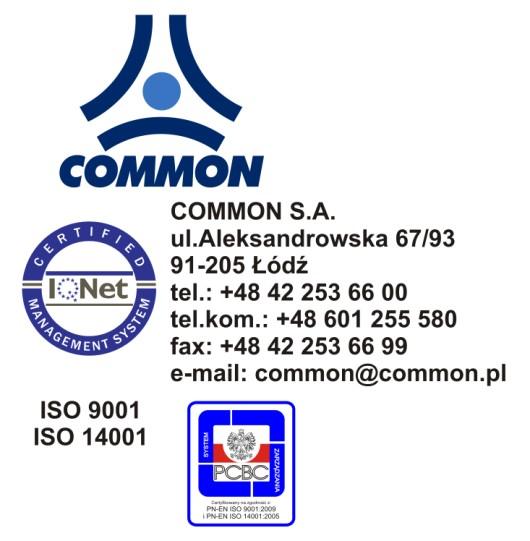 2013 r. COMMON S.A.