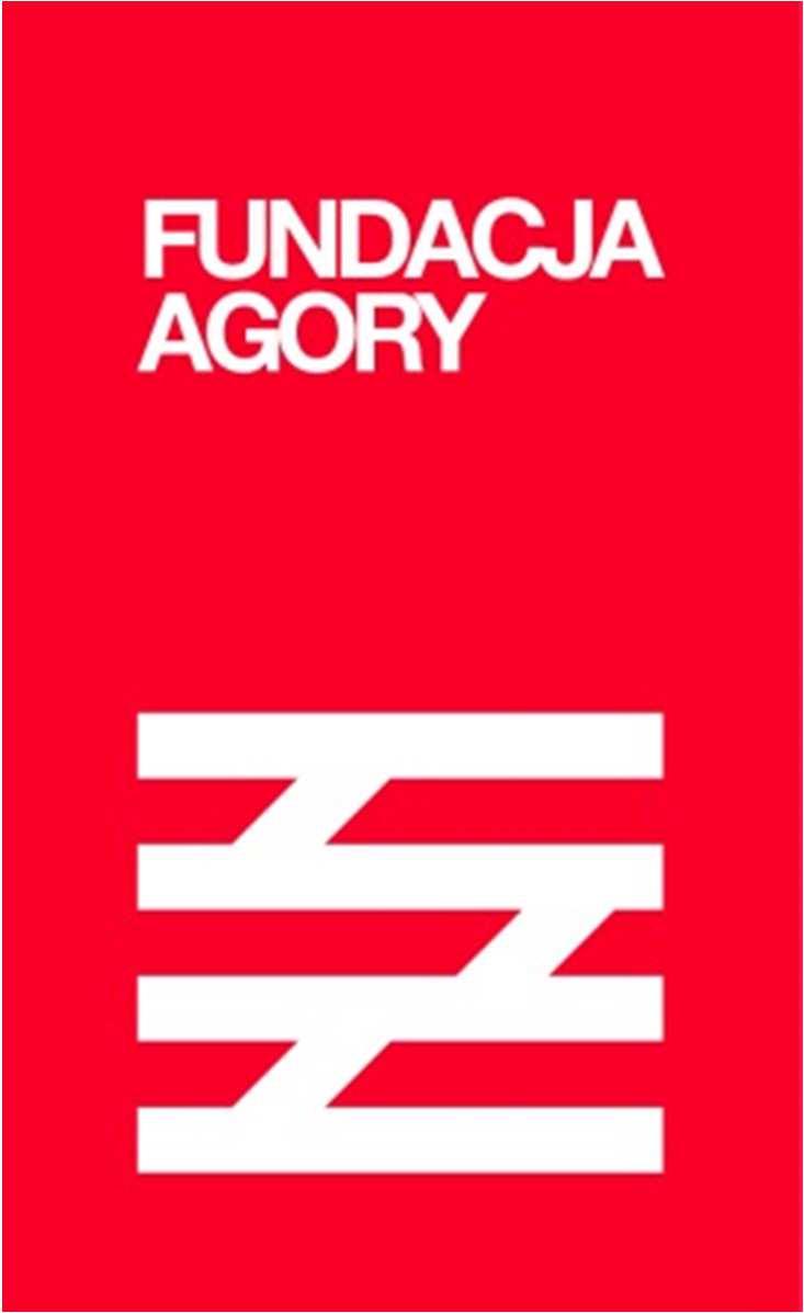FUNDACJA AGORY [G4-DMA-SO] [G4-EC7-M] [G4-DMA-M] Fundacja Agora powstała w październiku 2004 r. Od 2005 r. ma status organizacji pożytku publicznego (OPP).