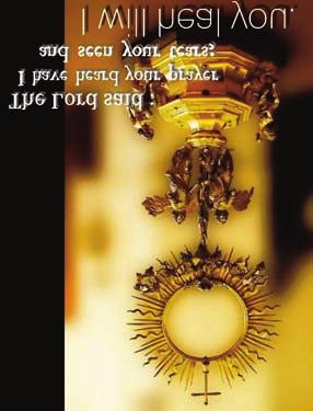 death. This sacrament is offered now on the second Saturday of every month, after the 8:00am Mass.