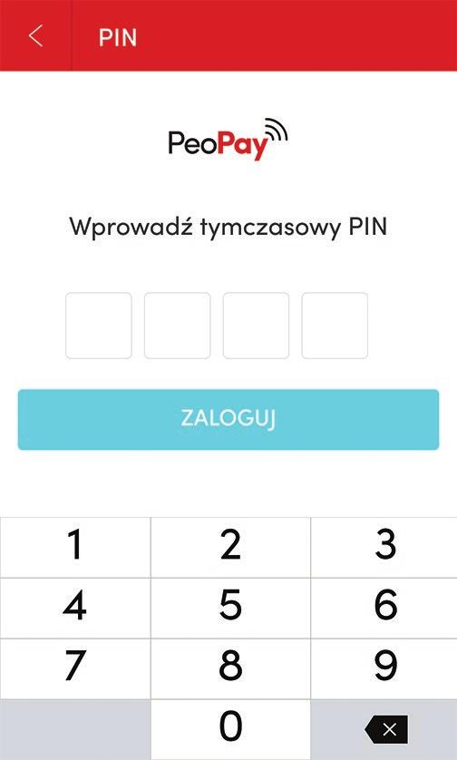 Ustanów hasło do logowania się do Pekao24 oraz PIN, którym będziesz posługiwać się przy kolejnym logowaniu do aplikacji lub w celu zatwierdzenia transakcji w aplikacji. 5.