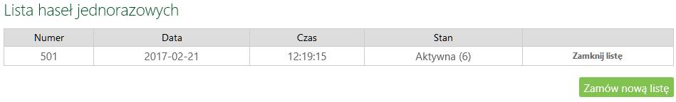 Hasła jednorazowe są niezbędne do autoryzacji wszystkich ważnych operacji na internetowych rachunkach: wykonywanie przelewów jednorazowych (niezdefiniowanych - opcją Przelew dowolny lub z poziomu