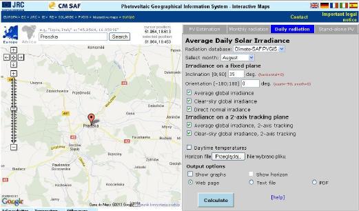 Wprowadzenie 26 Promieniowanie słoneczne on-line Cały kraj narzędzie on-line do określenia natężenia promieniowania w dowolnym miejscu w Polsce, z uwzględnieniem