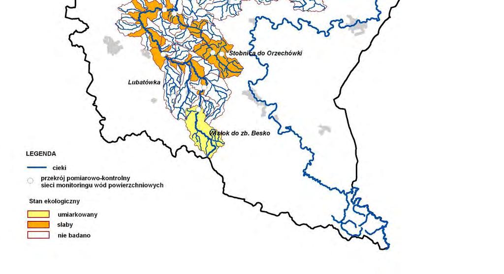 Źródłem danych hydrograficznych jest Mapa Podziału Hydrograficznego Polski wykonana przez Ośrodek Zasobów Wodnych Instytutu Meteorologii i Gospodarki Wodnej na zamówienie Ministra Środowiska i