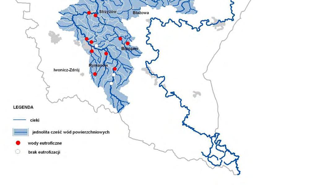 Źródłem danych hydrograficznych jest Mapa Podziału Hydrograficznego Polski wykonana przez Ośrodek Zasobów Wodnych Instytutu Meteorologii i Gospodarki Wodnej na zamówienie Ministra Środowiska i