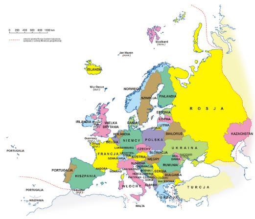 POWIERZCHNIE I LUDNOŚĆ STOLIC EUROPEJSKICH Stolica Powierzchnia Ludność Warszawa 517,2 km 2 2 200 000