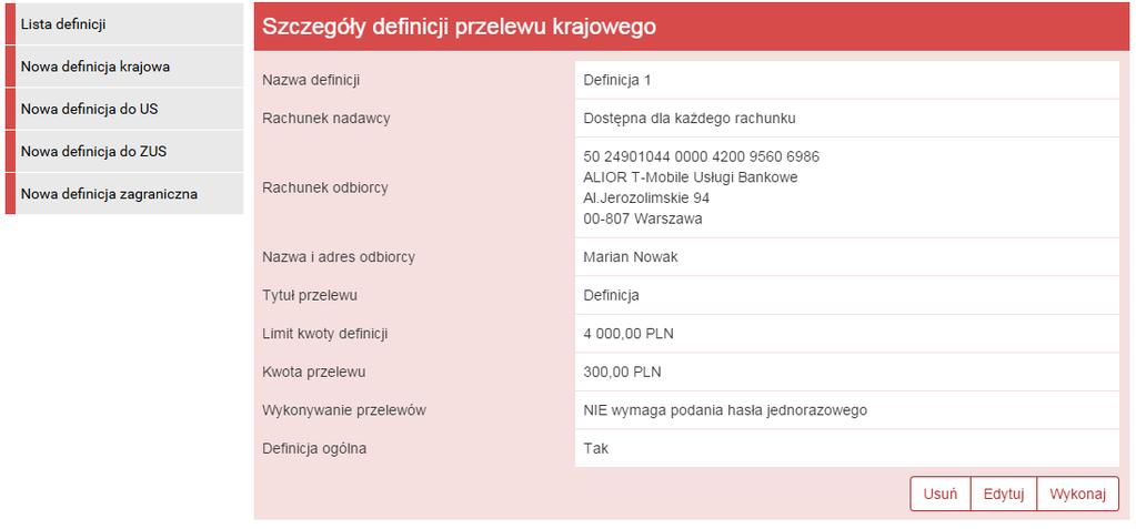 Podpowiedź: Pozycja o nazwie Definicja ogólna w detalach definicji informuje o tym, czy definicja jest ogólna, czy nie.