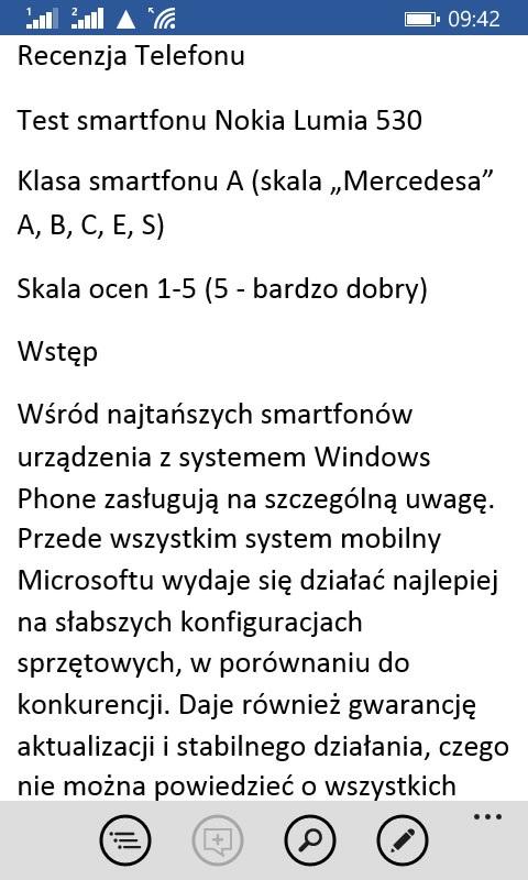 W Lumii 530 jest również świetna aplikacja aparatu i edycji zdjęć, o której szerzej będzie w akapicie dotyczącym aparatu.